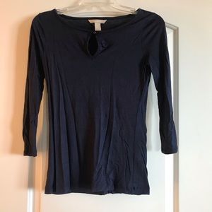 Banana Republic Navy XS Long-Sleeve Shirt